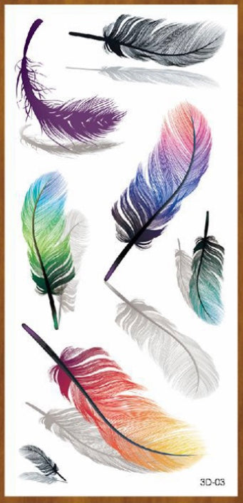 Pegatinas de tatuaje 3D de moda