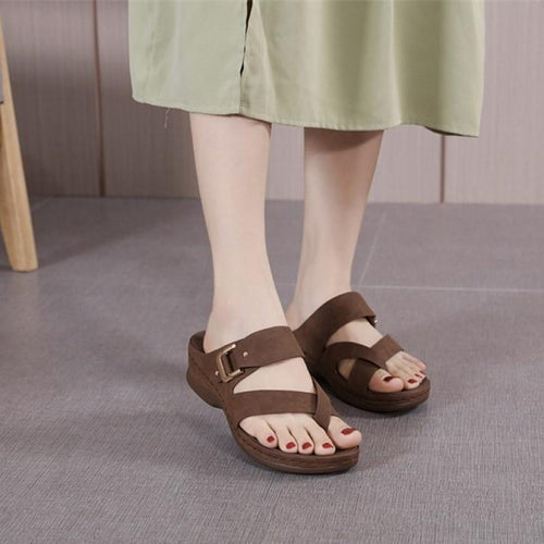 Sandalias De Cuña Casual De Moda