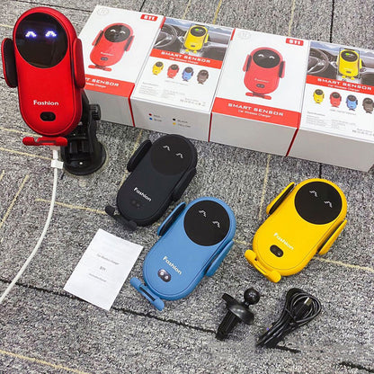 Soporte Para Teléfono Con Cargador Inalámbrico Para Coche Inteligente