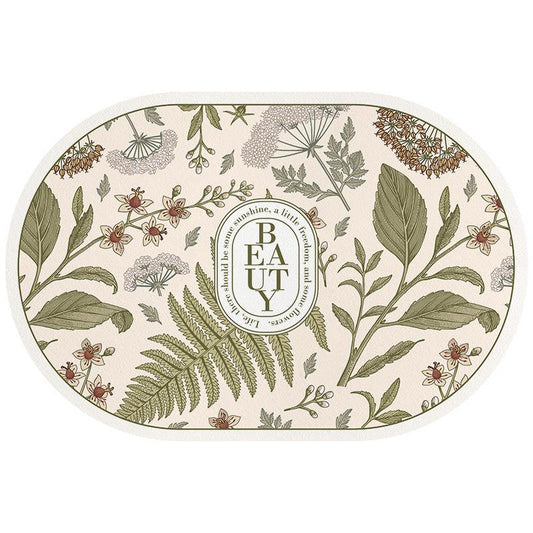 Alfombrilla Retro Suave De Barro De Diatomeas