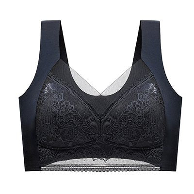 [W-Ropa Interior] Sujetador De Chaleco Sin Anillo De Encaje