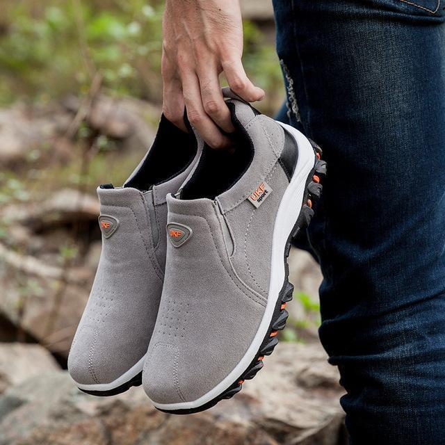 [M-Zapato] Zapatillas deportivas al aire libre impermeables para hombre Athletic Casual Slip-On