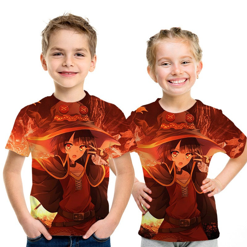 Camiseta de manga corta con estampado divertido 3D Street Chic chic de Active Boys para niños
