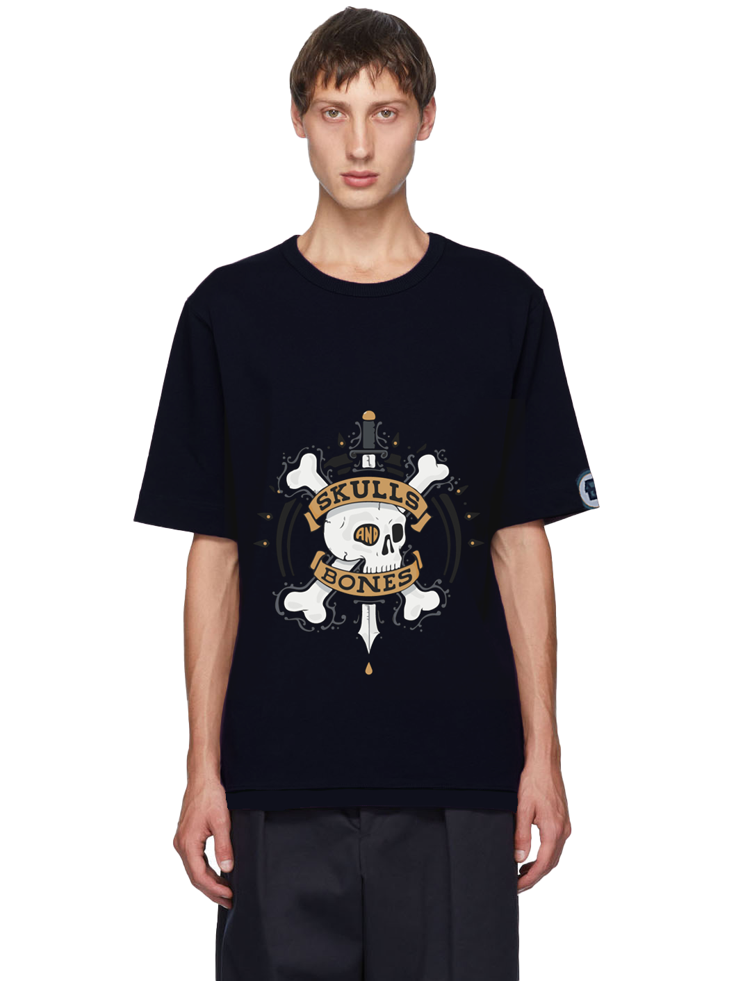 CAMISETA DE BUENA CALIDAD CON DIBUJO DE CADÁVER - MXbueno