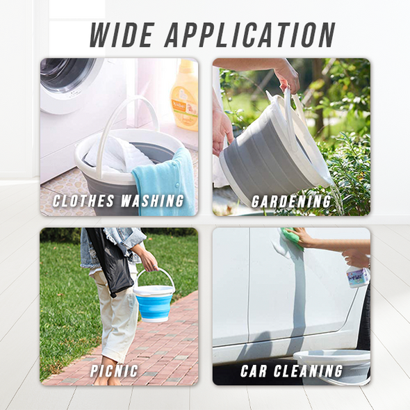 Cubo De Silicona Plegable