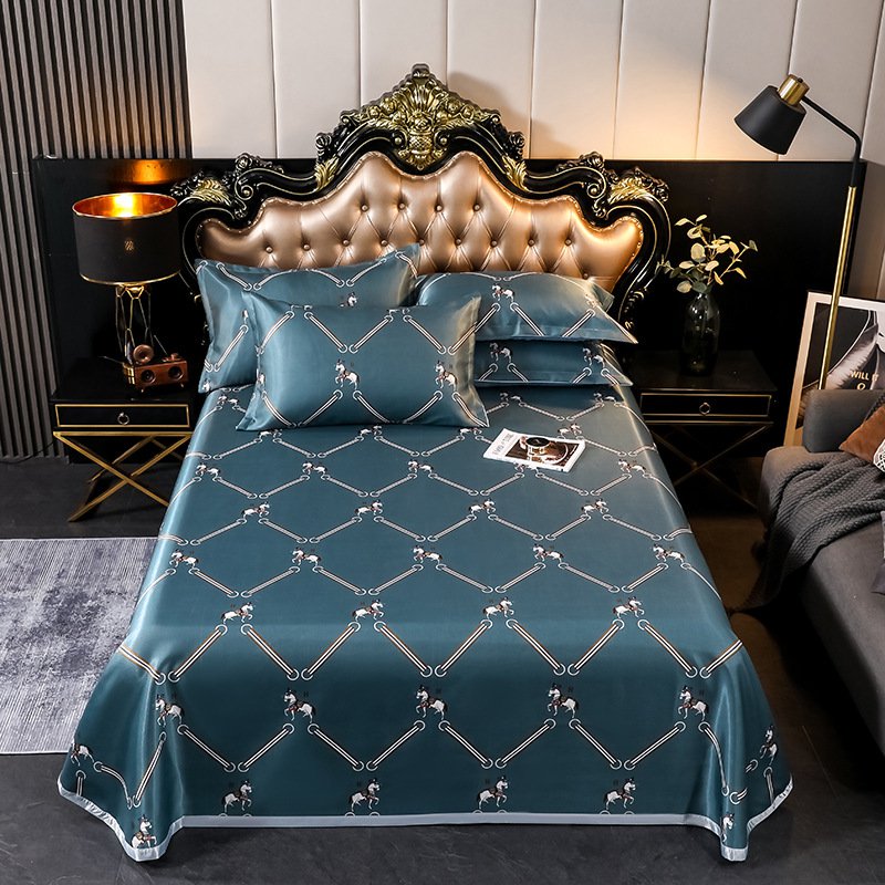 Estera De Seda De Hielo Plegable, Lavable A Máquina, Doble Estera De Aire Acondicionado, Juego De Tres Piezas