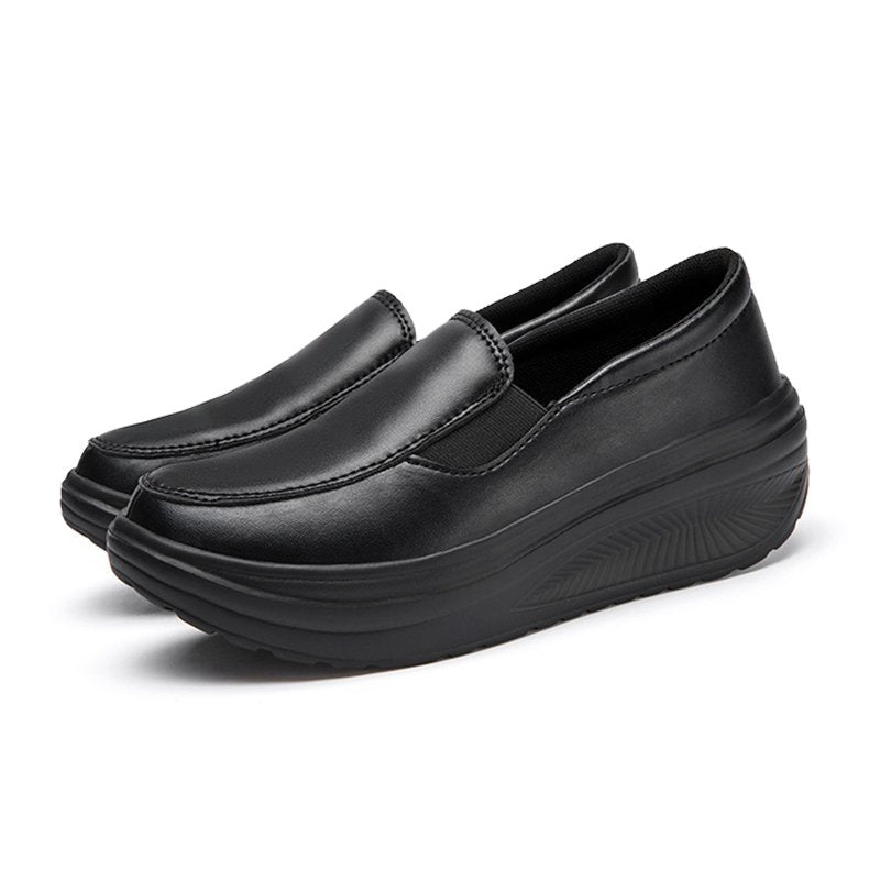 [W-Zapato] Zapatos De Plataforma Con Cuña Para Mujer