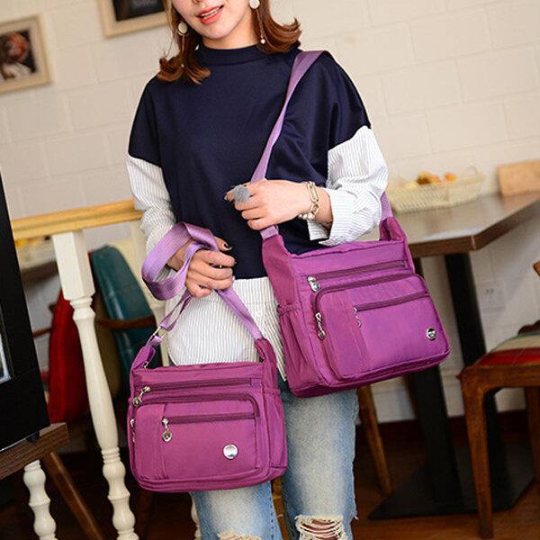 Bolso bandolera deportivo ligero impermeable de nylón para mujeres - MXbueno