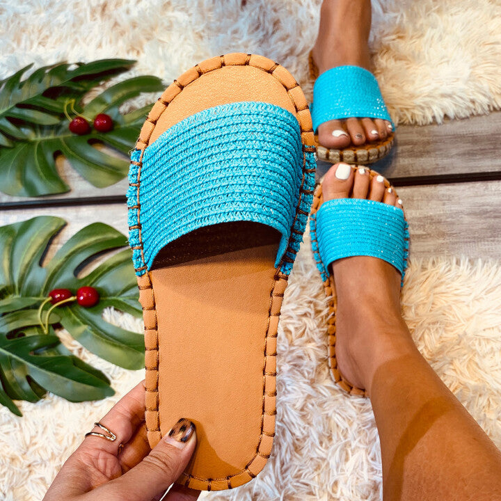 Sandalias Antideslizantes Ligeras Tejidas Bohemias 2021