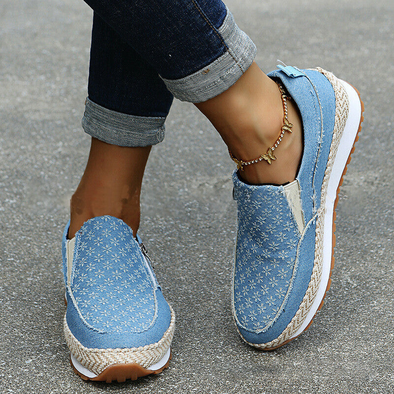 Zapatos Casuales Con Cremallera Tallada