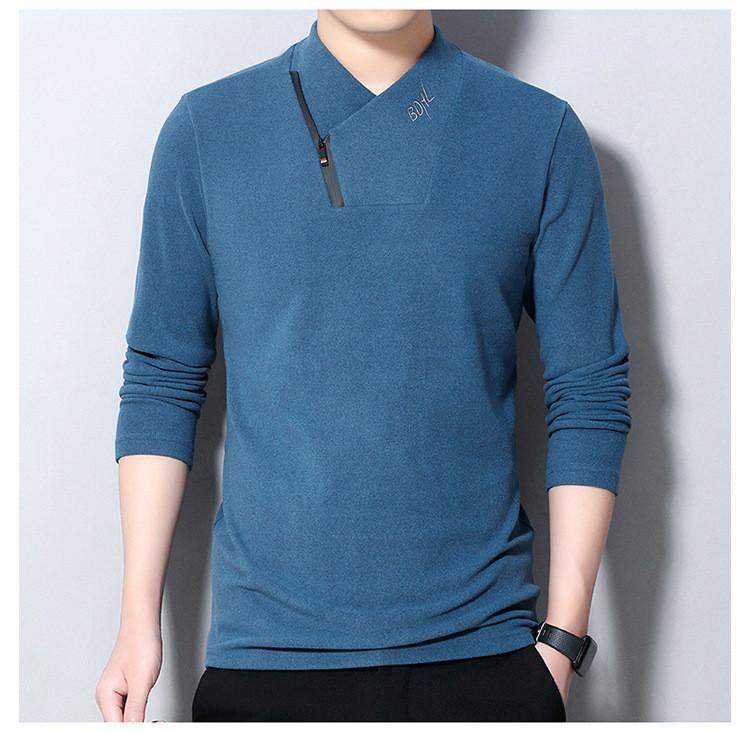 Camiseta de cuello alto de manga larga de primavera y otoño - MXbueno