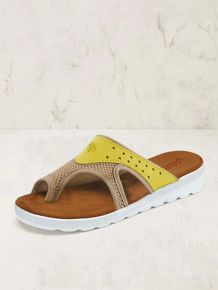 Empalme De Malla De Tela Con Anillo Del Dedo Del Pie Cómodas Zapatillas Casuales