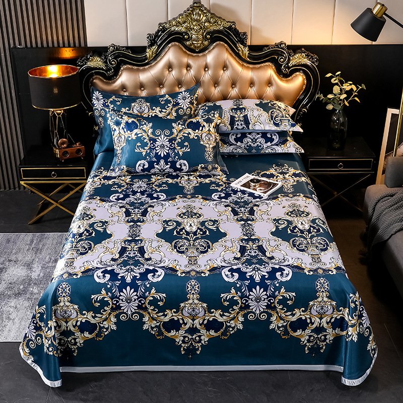 Estera De Seda De Hielo Plegable, Lavable A Máquina, Doble Estera De Aire Acondicionado, Juego De Tres Piezas