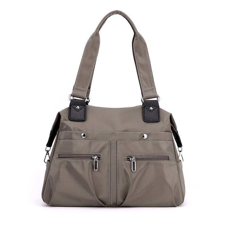 [W-Bolso] Bolso De Mano De Nailon A La Moda, Bolso De Hombro Impermeable Informal