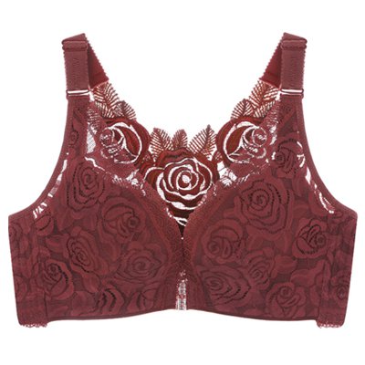[W-Ropa Interior] New Rose Thin Section Push Up Ropa Interior Ajustable Con Hebilla Frontal