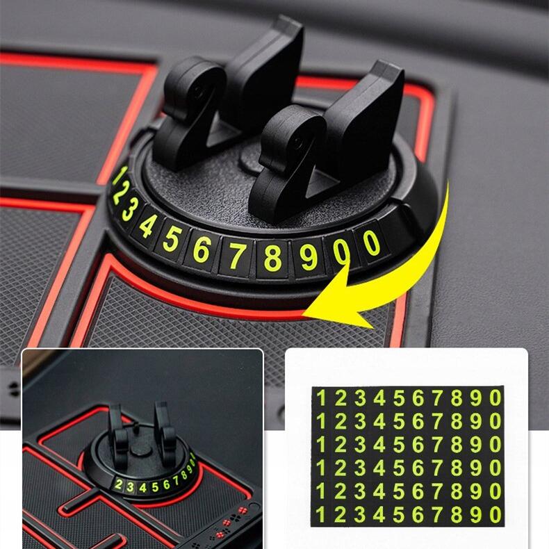 🎁Venta De Principios De Año Nuevo - Almohadilla De Teléfono Antideslizante 4 En 1 Para Automóvil