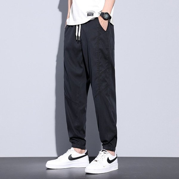 [M-Ropa] Pantalones Suaves De Secado Rápido De Verano De Seda De Hielo Para Hombre