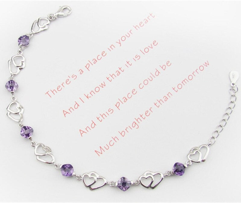 [001] Pulsera SlimFit De Amatista Pura