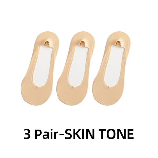 🍀 Calcetines Invisibles Antideslizantes De Seda Helada