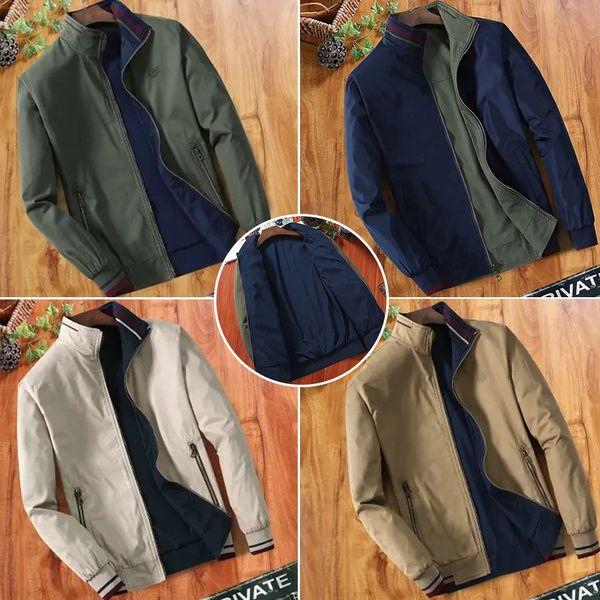 👨Chamarra Casual Reversible Para Hombre