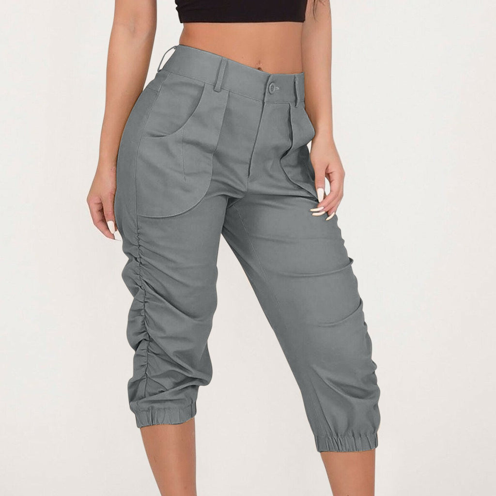 Pantalón Cropped Casual De Verano Para Mujer