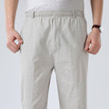 Pantalones Largos De Lino De Verano Para Hombre