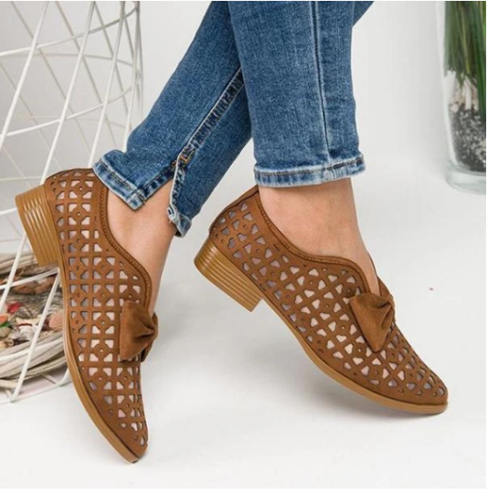 Zapato Verano Transpirable Lazo Hueco