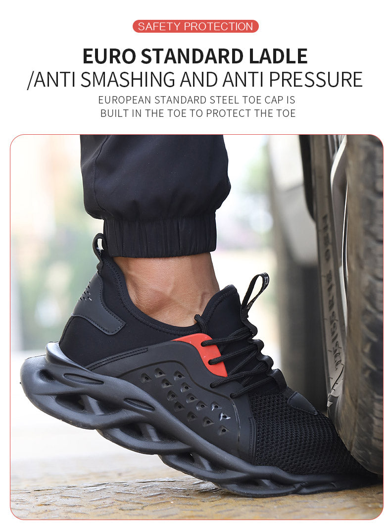 Zapatos de trabajo de seguridad ligeros transpirables