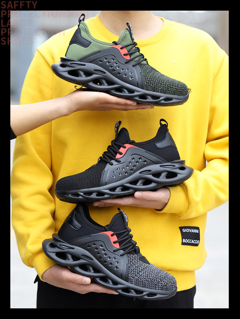 Zapatos de trabajo de seguridad ligeros transpirables