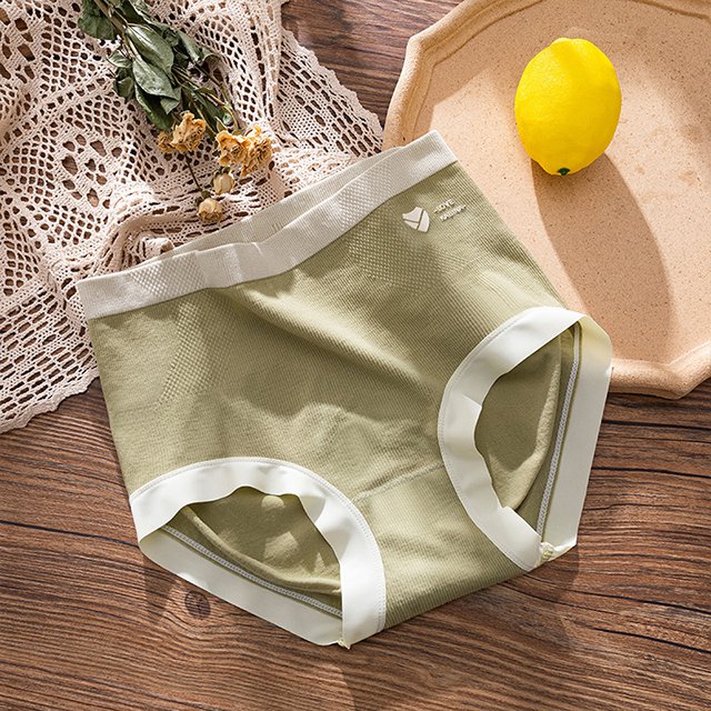 [W-Ropa Interior] Calzoncillos Abdominales Antibacterianos Transpirables De Grafeno De Cintura Alta Para Niñas