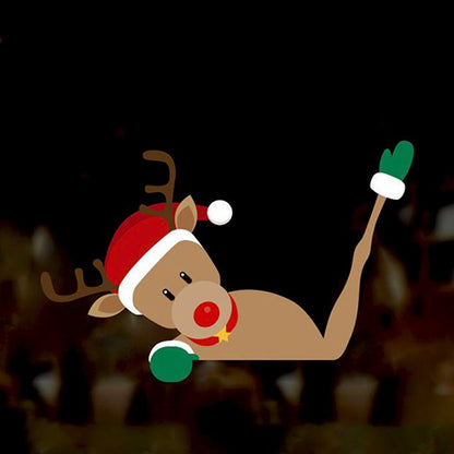 Santa Claus Funny Swing Car Limpiaparabrisas Sticker