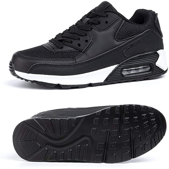 Zapatillas Informales De Malla Transpirable Con Cordones Para Mujer