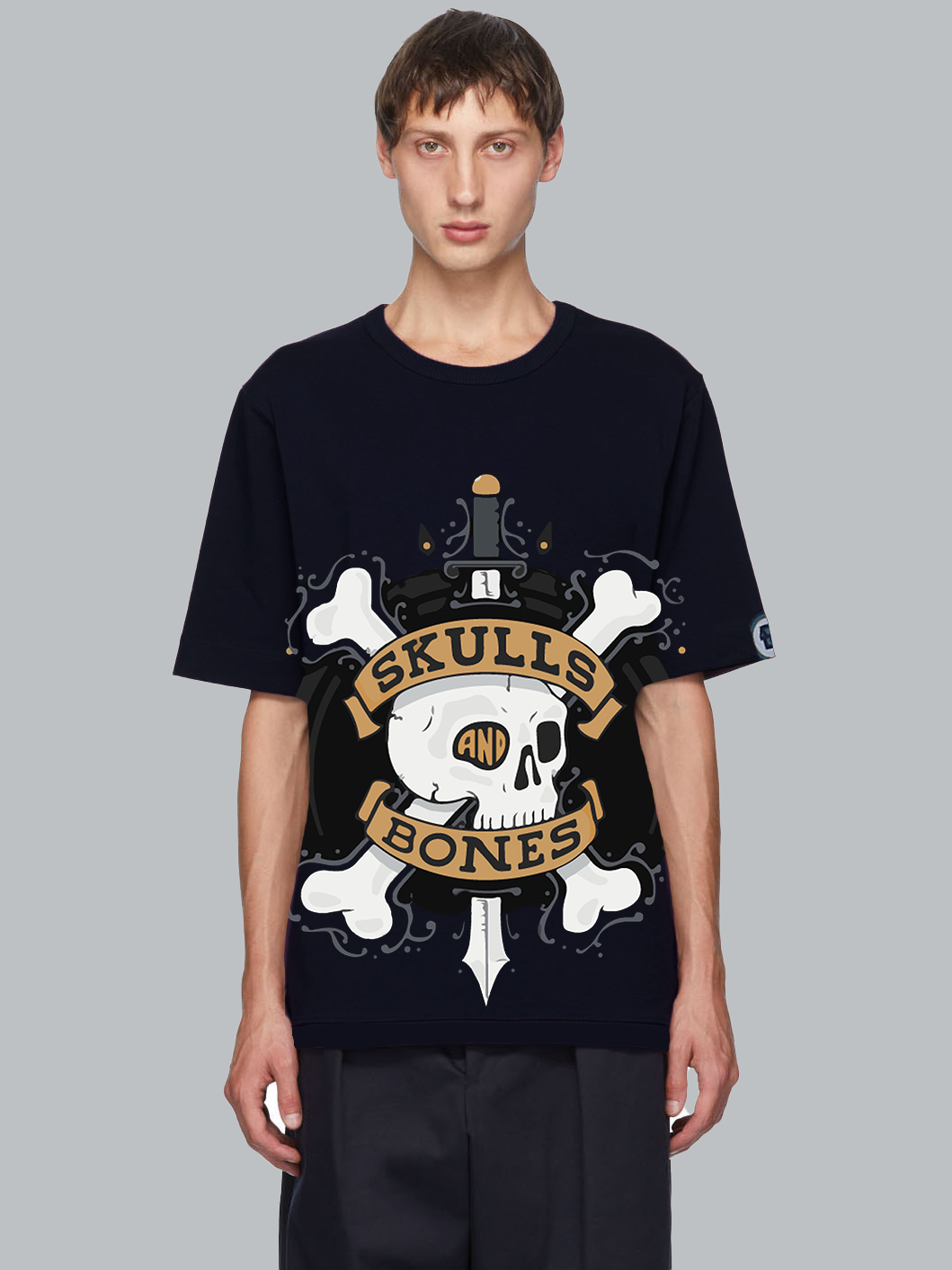 CAMISETA DE BUENA CALIDAD CON DIBUJO DE CADÁVER - MXbueno