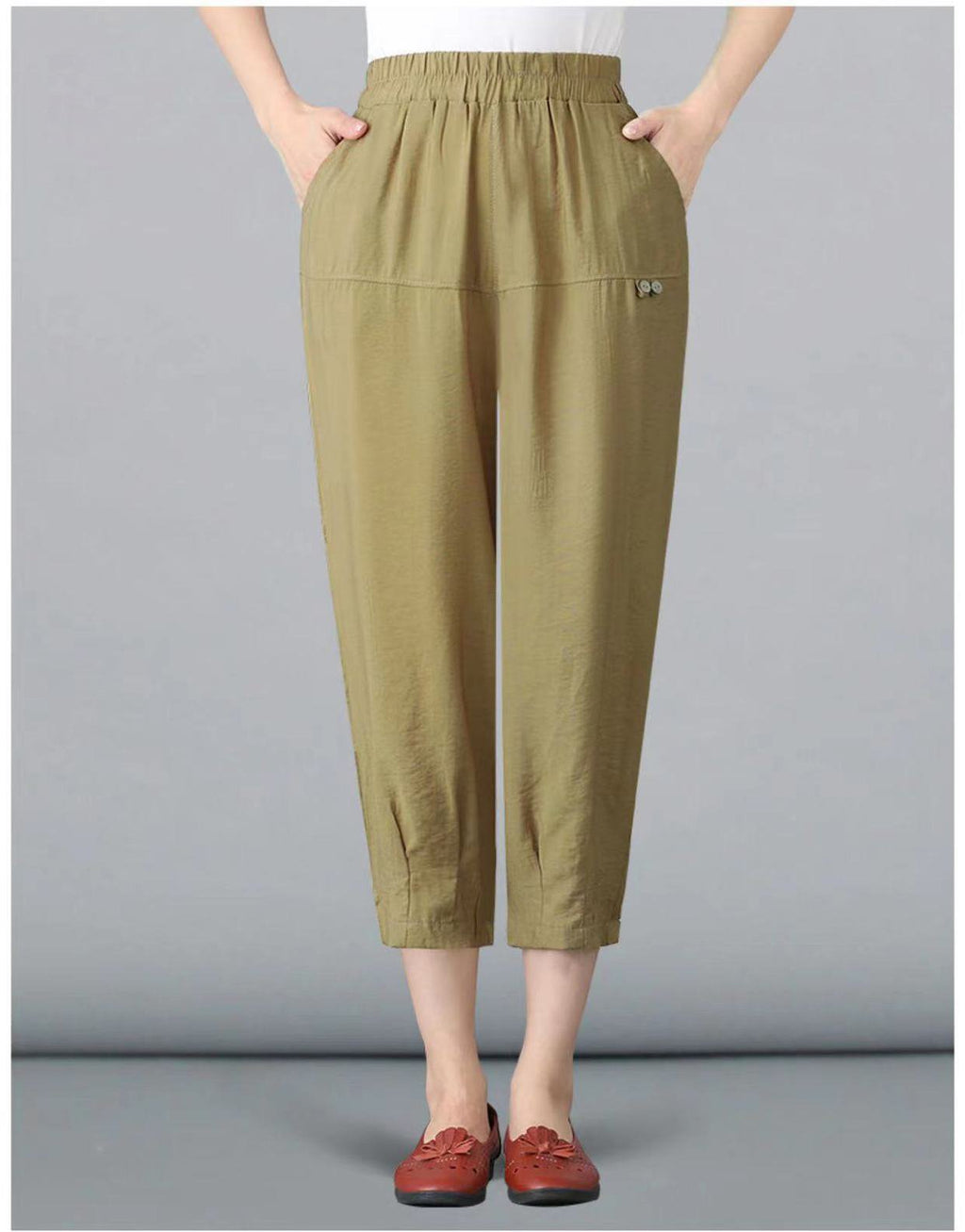 [W-Ropa] Pantalones Femeninos De Algodón