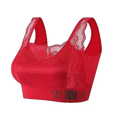 [W-Ropa Interior] Lencería Para Dormir De Encaje Inalámbrico Femenino