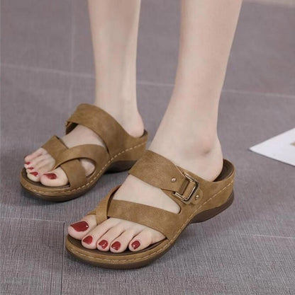 Sandalias De Cuña Casual De Moda