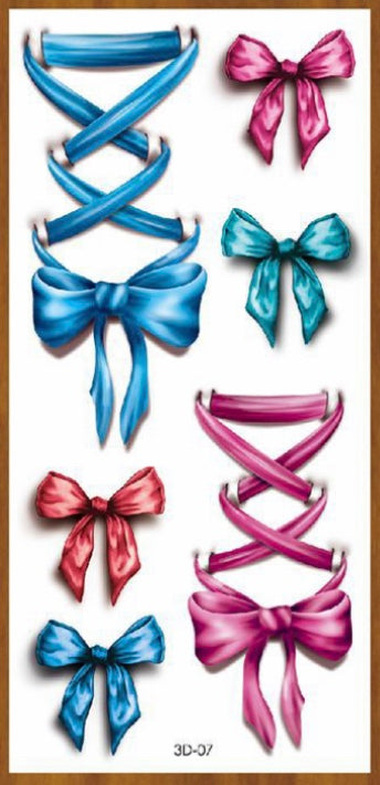 Pegatinas de tatuaje 3D de moda