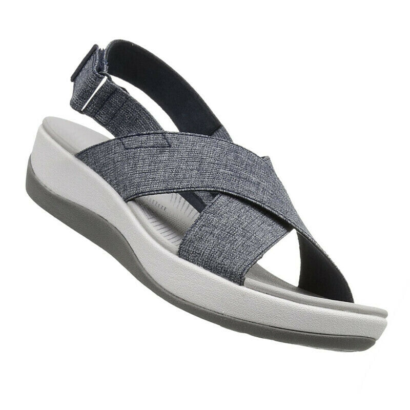 Nuevas sandalias de deslizamiento cruzadas para mujer