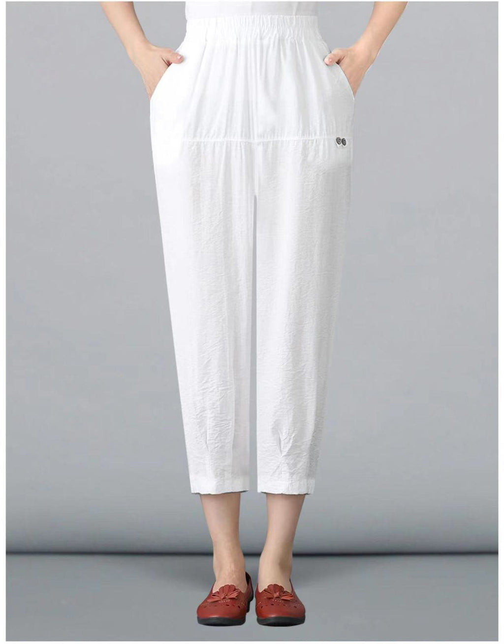 [W-Ropa] Pantalones Femeninos De Algodón