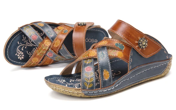 Sandalias De Flores étnicas