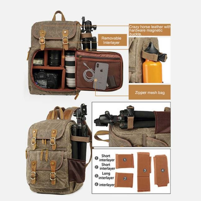 Bolsa De Viaje Multifuncional Para Fotografía Al Aire Libre