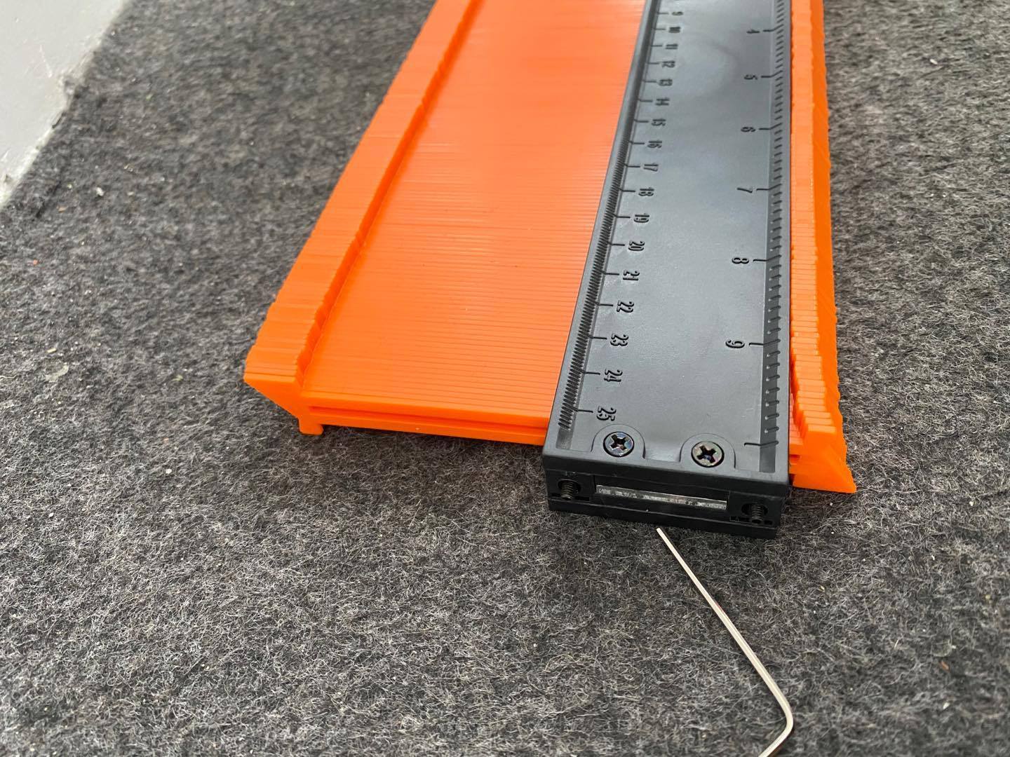 Calibre de contorno irregular Calibre de contorno de regla Radian