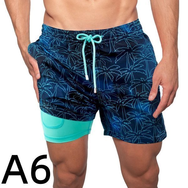 [M-Ropa] Venta Caliente Del Día Del Padre-🔥 Shorts De Playa De Doble Capa