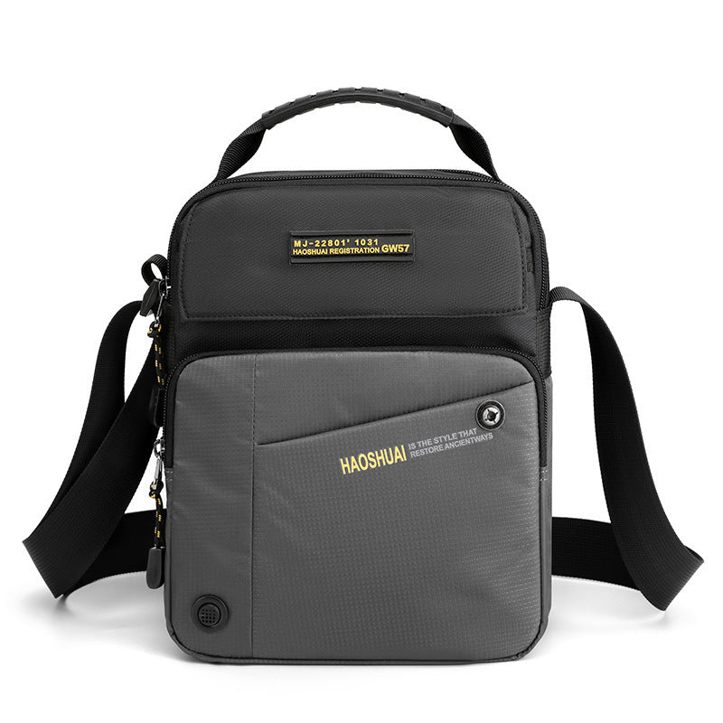 [M-Bolso] Bolso De Mensajero Casual Para Hombres Bolso De Hombro Para Deportes Al Aire Libre Viaje Impermeable