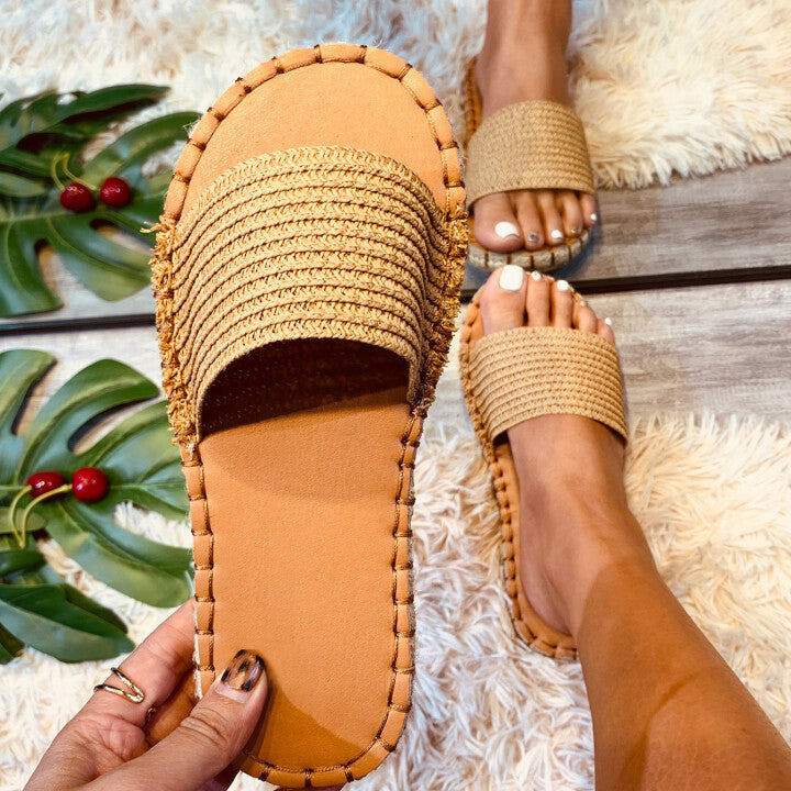 Sandalias Antideslizantes Ligeras Tejidas Bohemias 2021