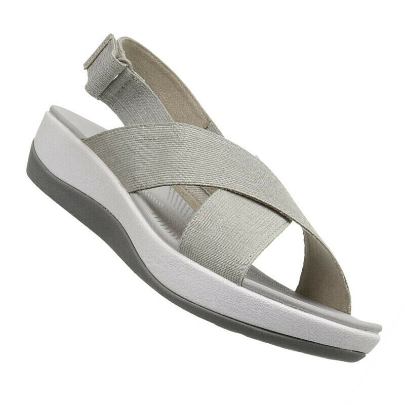 Nuevas sandalias de deslizamiento cruzadas para mujer