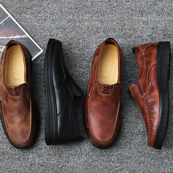 Zapatos Casuales Cómodos Para Caminar Sin Cordones Para Hombres