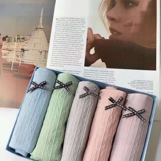 [5 Piezas/paquete] Bragas Elásticas Antibacterianas Para Levantamiento De Glúteos