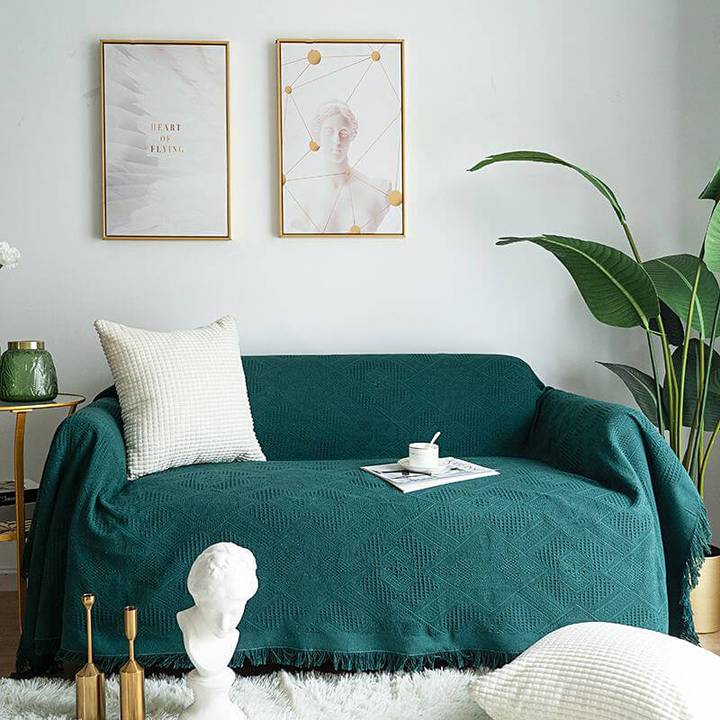 Manta Geométrica De Las Fundas Del Sofá Para La Sala De Estar