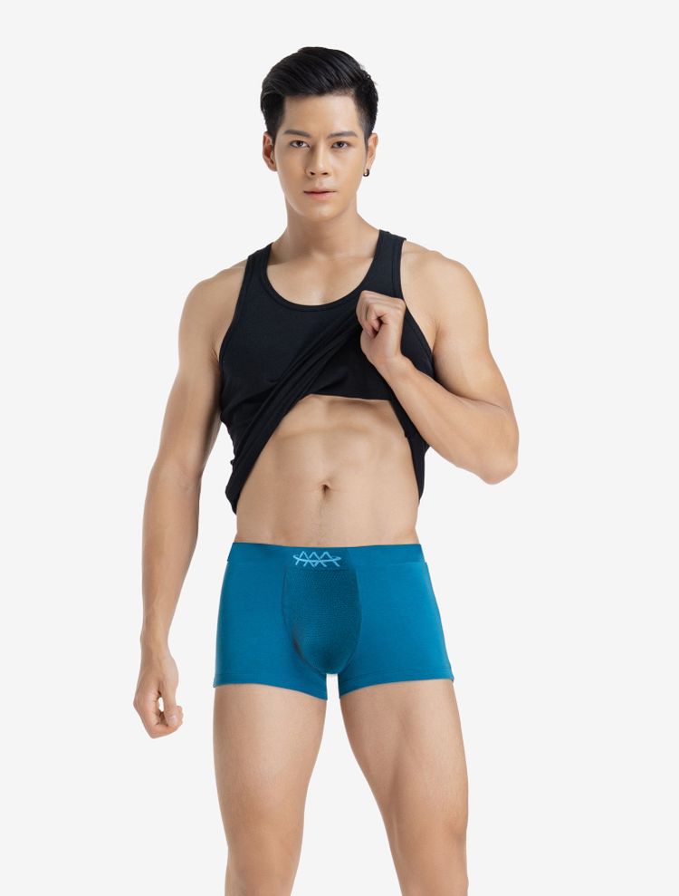 [M-Ropa Interior] Calzoncillos Bóxer De Secado Rápido Para Hombre, Cintura Media, Alta Elasticidad, Transpirables, Absorbentes De Sudor